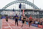 Jonny Peacock wins the 100 metres T44 from Richard Browne, Great North CityGames. Photo: David T. Hewitson/Sports for All Pics
